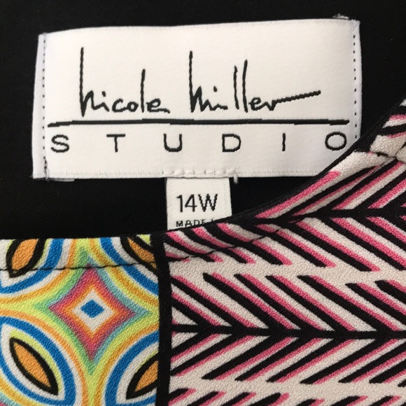 ON HOLD  Nicole Miller Studio * Bright Print Dress - Picture 5 of 8